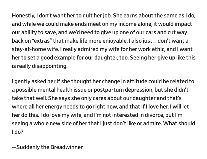 webdevMason's tweet photo. Imagine actually losing admiration or affection for your wife because she loves being a mom too much https://t.co/qYh7zuUmSZ
