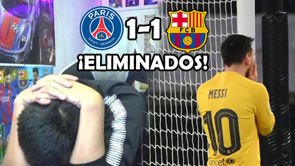 Franklyn_Games's tweet photo. MI REACCION AL PSG 1-1 BARCELONA *Messi Falla Penal*
Retwit si eres culé: https://t.co/mScekzLc1Y
#orgullosodesercule #volveremos #viscabarca https://t.co/XvqN6iMKKO
