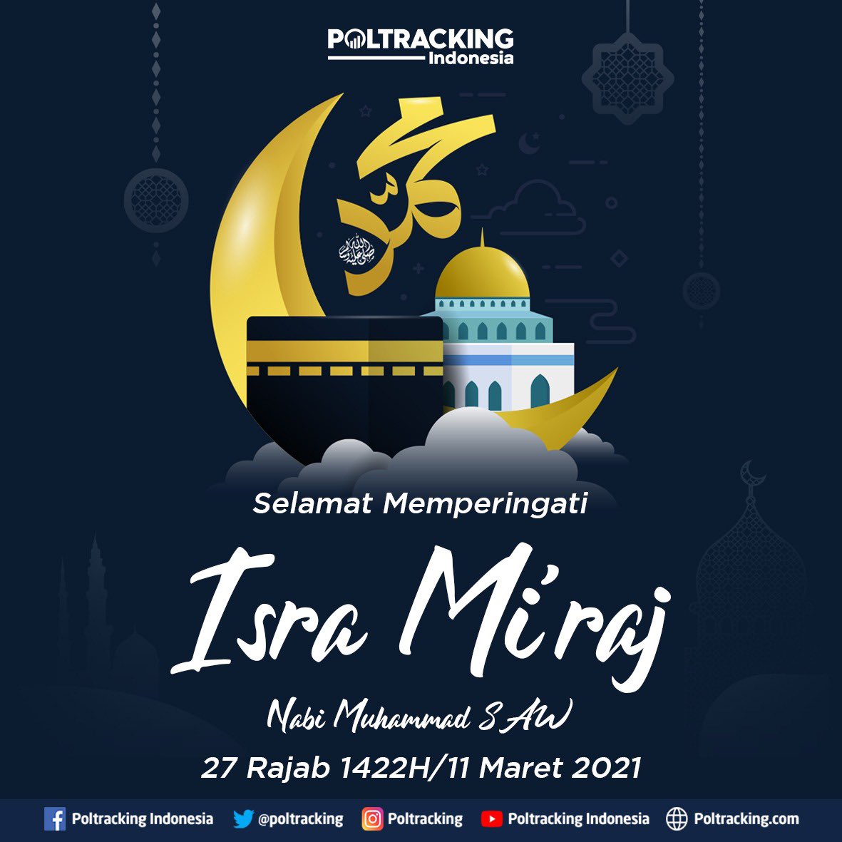 Selamat Memperingati Isra Mi'raj Nabi Muhammad SAW 1442 H #poltracking #hantayuda #katahanta #isramiraj #indonesia #pancasila