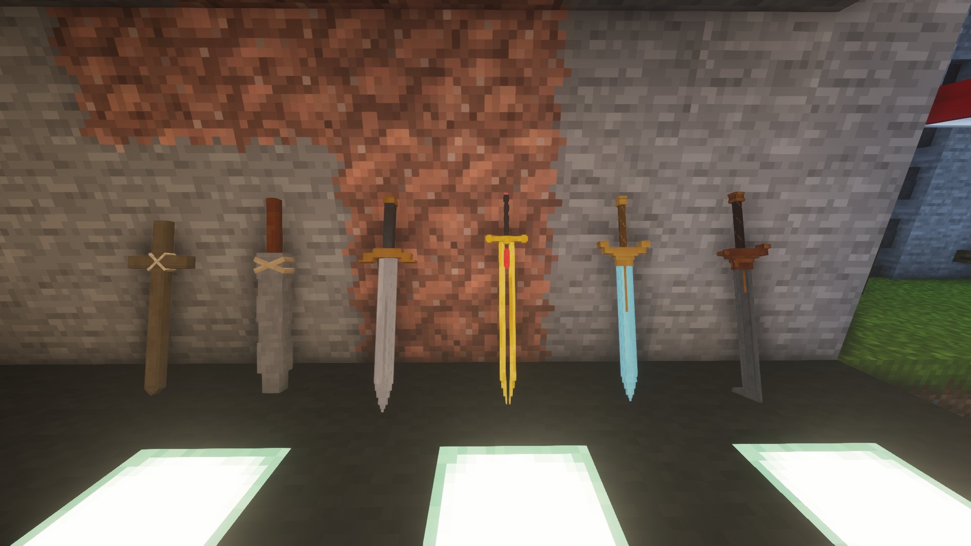 Sophie 💖 on X: VOXEL SWORDS for #minecraft A resource pack which