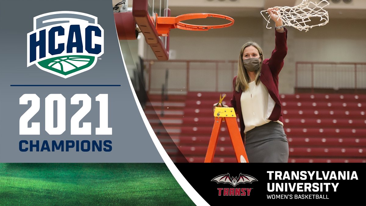 HCACDIII's tweet photo. HCAC Women's Basketball | 2021 HCAC Championship

Congrats to the 2021 HCAC Women's Basketball Champs, @TransySports!

All-Tournament Team:
Haberthy- @MSJ_Athletics 
Dellinger- @AthleticsAU 
Tynan &amp; Wilder- @HanoverPanthers 
Walker &amp; Kellione (MVP)- Transy

#TheHeartOfD3 #D3Hoops https://t.co/1inYNxT5du