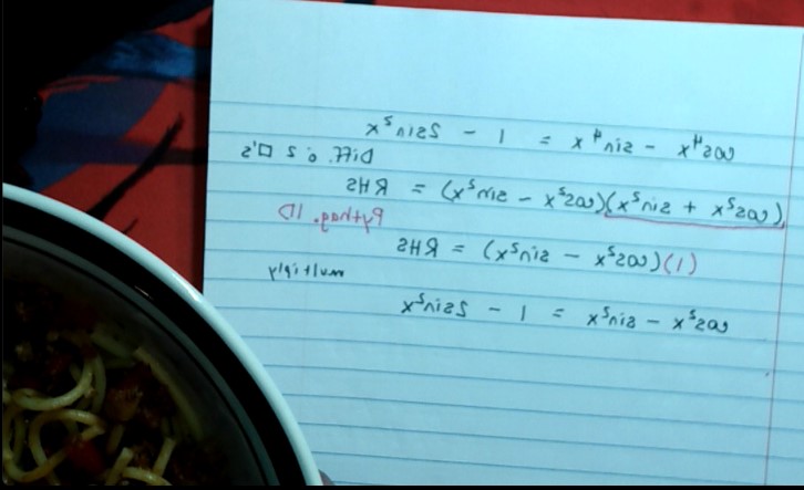 simpson_math's tweet photo. One on one help & you get to watch me eat dinner!? Let's go!! Join me in Discord to finish up your HW! #simpson_math #spaghetti #trigidentity https://t.co/NbKJmlcjBs