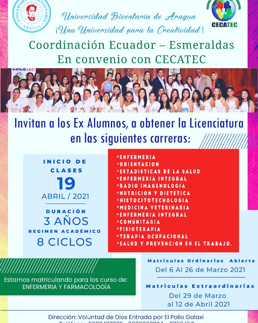 UNIVERSIDAD BICENTENARIA DE ARAGUA (@debicentenaria) on Twitter photo 