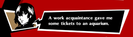 flowerdite's tweet photo. this is such an underrated funny goro lie to me like what work acquaintance akechi. what imaginary cop you work with is like ah it appears i have 2 extra tickets for the aquarium i better give them to this friendless teenager https://t.co/Tvo9nHksk1