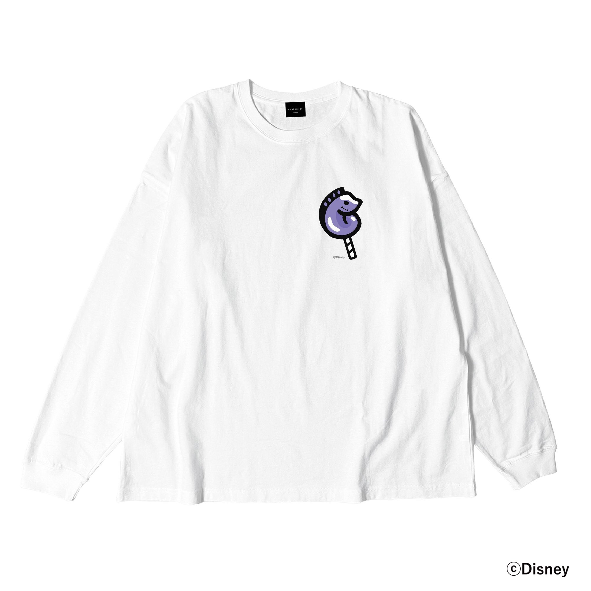 キャラチョイ ディズニー ツイステッドワンダーランド 各キャラクターのキャンディアイコンをプリントしたかわいいデザインのロンtが登場 ノベルティキャンペーンも同時開催中 Chtw077la ツイステ フロイド 尾びれのキャンディ柄 ビッグシルエット