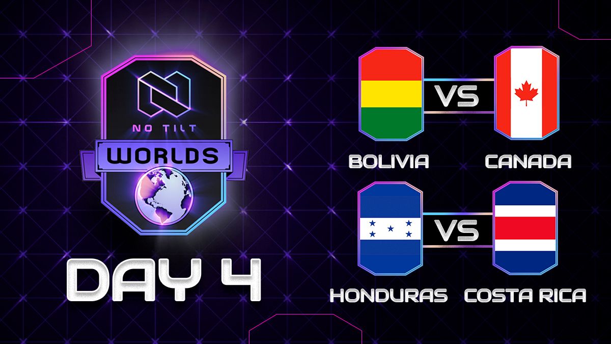 🔴 EN VIVO • #NTWorlds • Fase de Grupos • Día 4 🌐

🇧🇴 <a href="/BoliviaCR/">Selección Boliviana CR</a> vs. <a href="/Team_Canada_CR/">Team Canada</a> 🇨🇦
🇭🇳 <a href="/SelHondurasCR/">Team Honduras</a> vs. <a href="/Sel_Costa_Rica/">Team Costa Rica</a> 🇨🇷

🇪🇸 youtu.be/fP7q11X_Jvo
🇪🇸 twitch.tv/notiltgg 

🎙 <a href="/RhaegarGT/">Rhaegar 🇬🇹</a> 
🎙 <a href="/TucansitoAlv/">Tucansito</a>