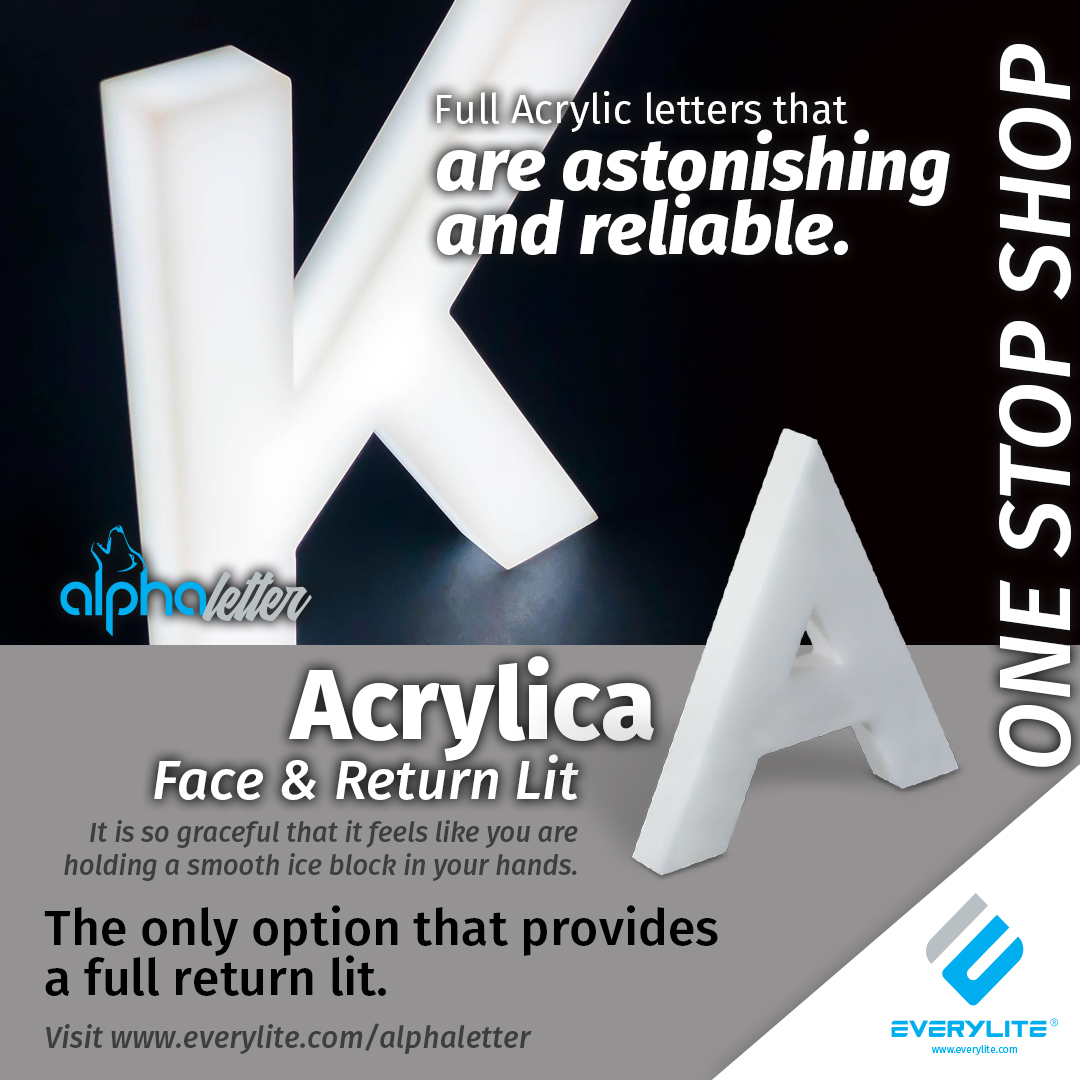 Everylite's tweet photo. Our solution for providing a 3D illumination effect. it is the best fit for high-end luxury applications. See more product information here https://t.co/aEZpB9QLpd

#acrylica #channelletters #alphaletter #everylite https://t.co/SXl4TBCqfa