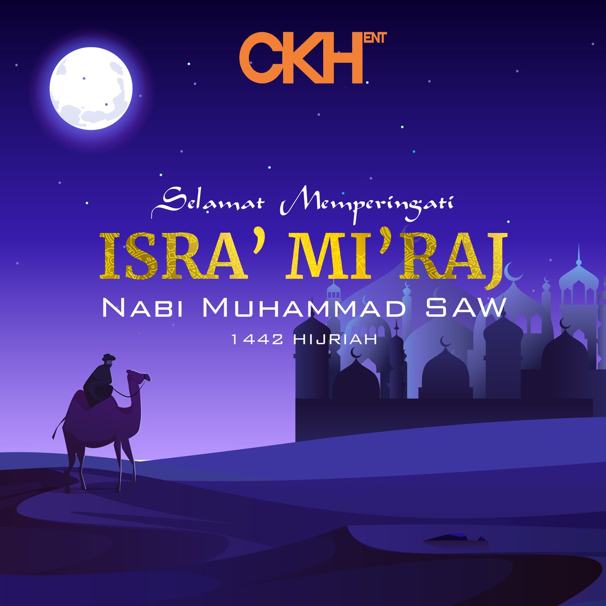 ckh_ent's tweet photo. Selamat memperingati Isra Mi'raj Nabi Muhammad SAW 1442 H bagi seluruh umat muslim. Mari tingkatkan keimanan dan ketaqwaan kita kepada Allah SWT dan semoga syafaatnya selalu menyertai kita semua.

#isramiraj #NabiMuhammad #isramiraj1442h #ckhgroup #ckhentertainment https://t.co/Pbk3zxPLxs