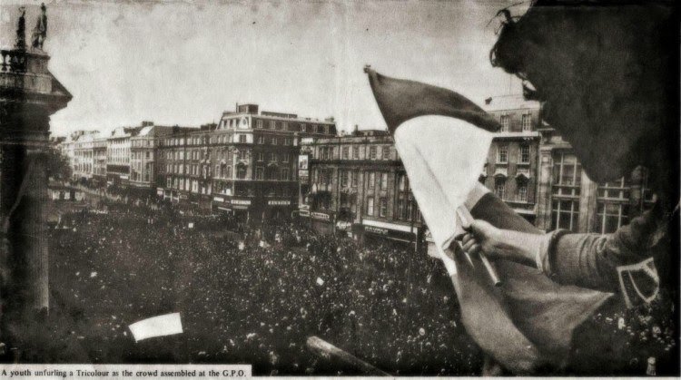 42. The 1976 Commemoration was Interesting in and of itself as the government refused to hold one and despite banning it, 10'000 turned out in Dublin to hear Daithí O'Conaill ask them to "put their faith in the Provos"