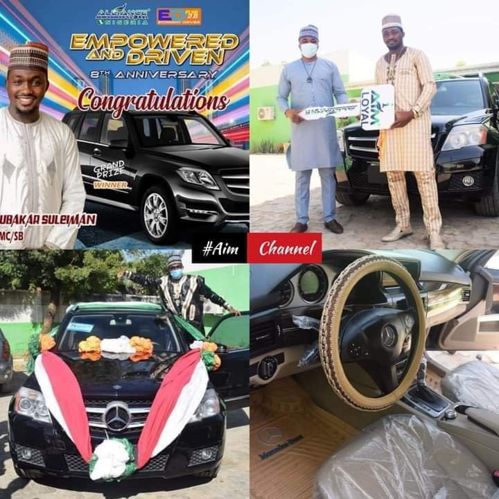 rubylyn_chekim's tweet photo. #Congratulations to you, Mr. Abubakar Suleiman(GE/MC/SB) on your declaration as the Grand Prize Winner of a Tear Nylon and   Brand New Kia Car of the 8th Anniversary of AIM Global Nigeria.

From all of us at AIM Global Kano Ghana RC: We are share in you joy and luck Dear Partner. https://t.co/IQlH0yxZZv