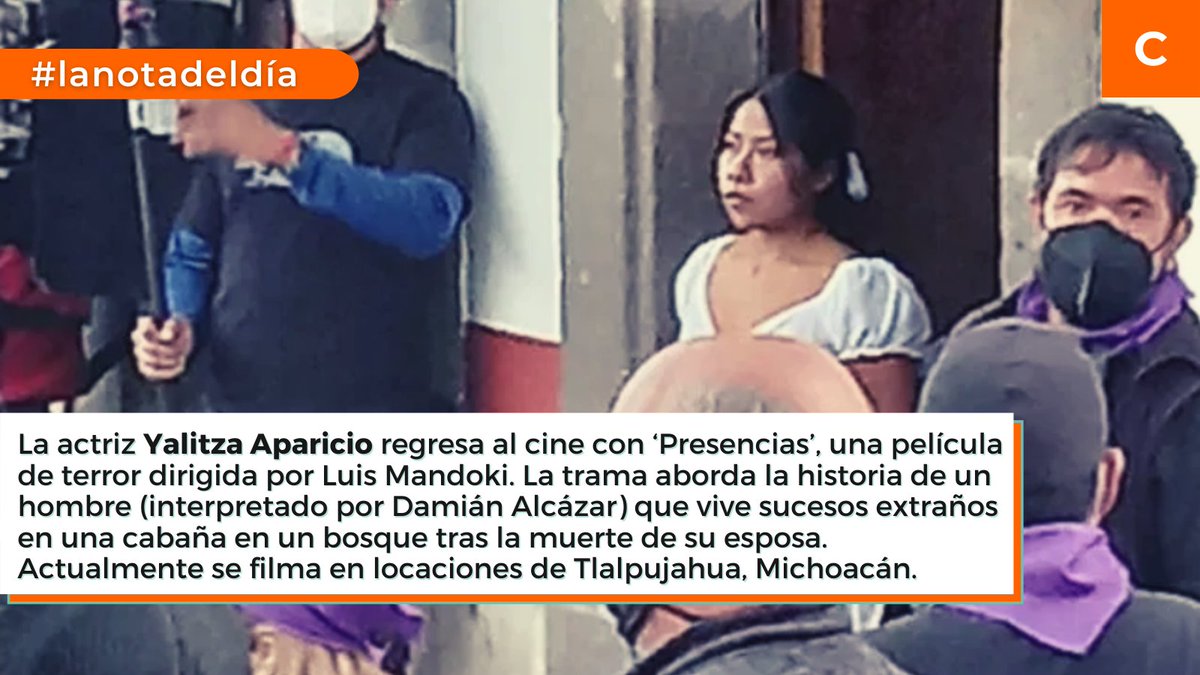 #YalitzaAparicio   
Filma su segunda película.