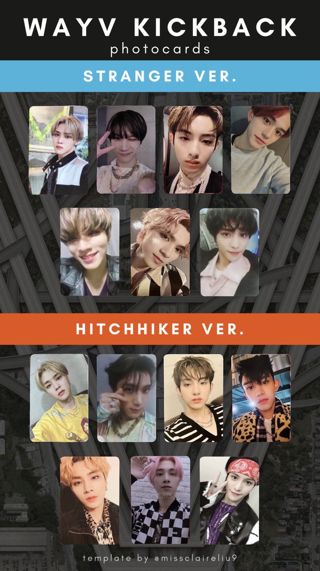 Wayv Hendery Photocard Template - pic-corn
