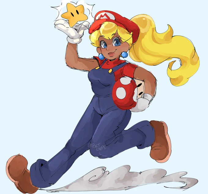 silly little peach for mario day 