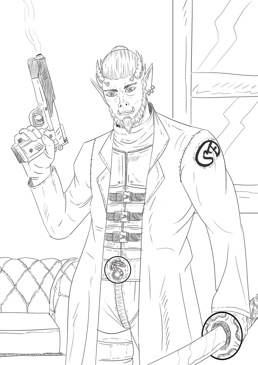 silvaferreira26's tweet image. Meu personagem para o RPG de mesa #shadowrunanarchy

Raça: Troll.
Samurai Urbano.

#lineart #sketch #painting #troll #samuraiurbano #characterart #colors #rpgdemesa #bookiscoming