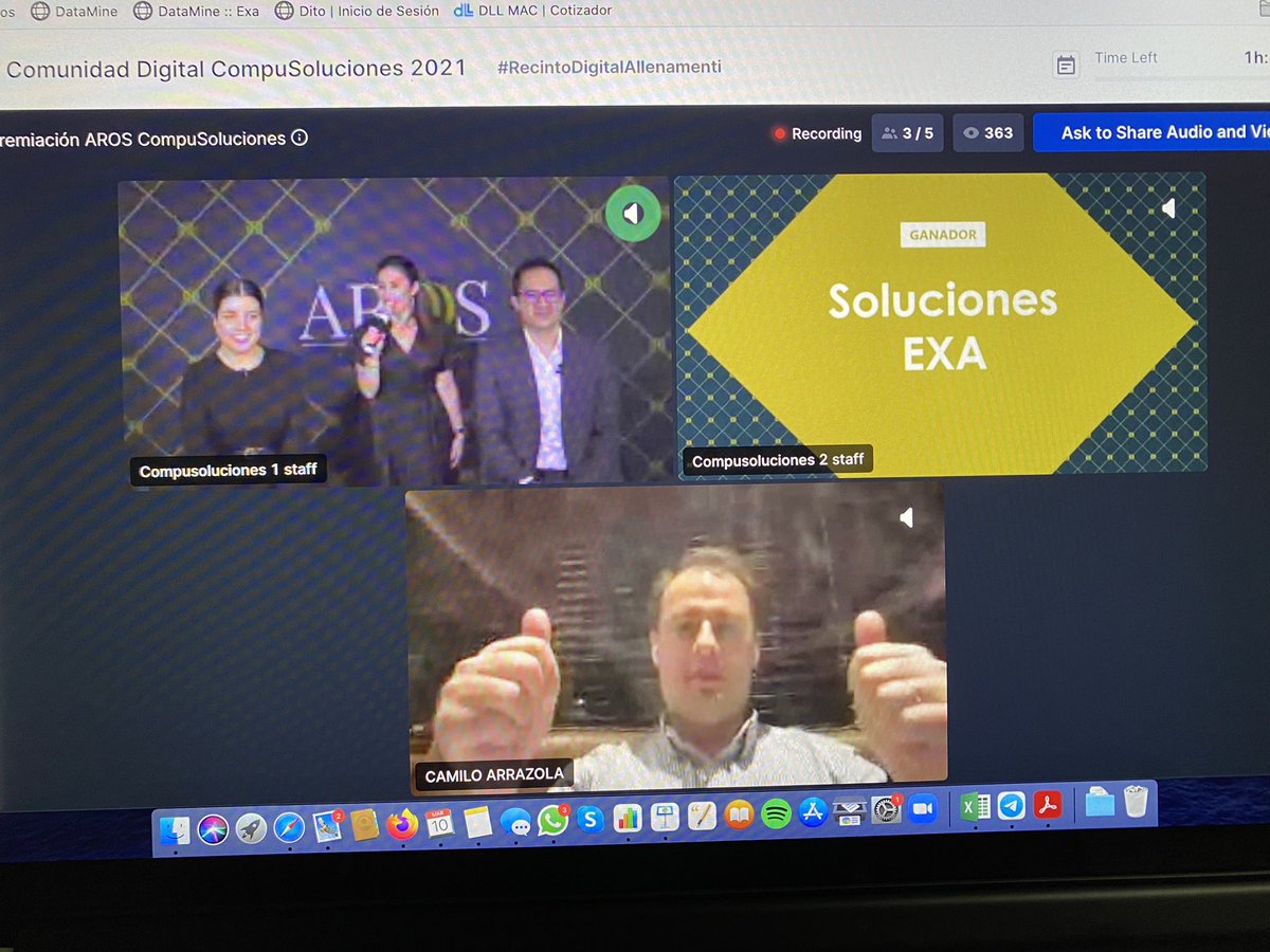 CHIOTVB's tweet photo. Mejor Asociado Apple #SolucionesEXA #ComunidadDigitalCS #PremiaciónAROS https://t.co/xhSpH6S4sM