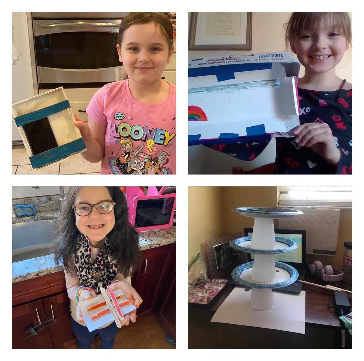 BrownPeabody's tweet image. Mrs. King and Mr. Hincman discussed the Design Process at our All School Assembly today.  We gave students a design challenge to complete and are so proud of the creations!  #designprocess #makerstudio #innovation