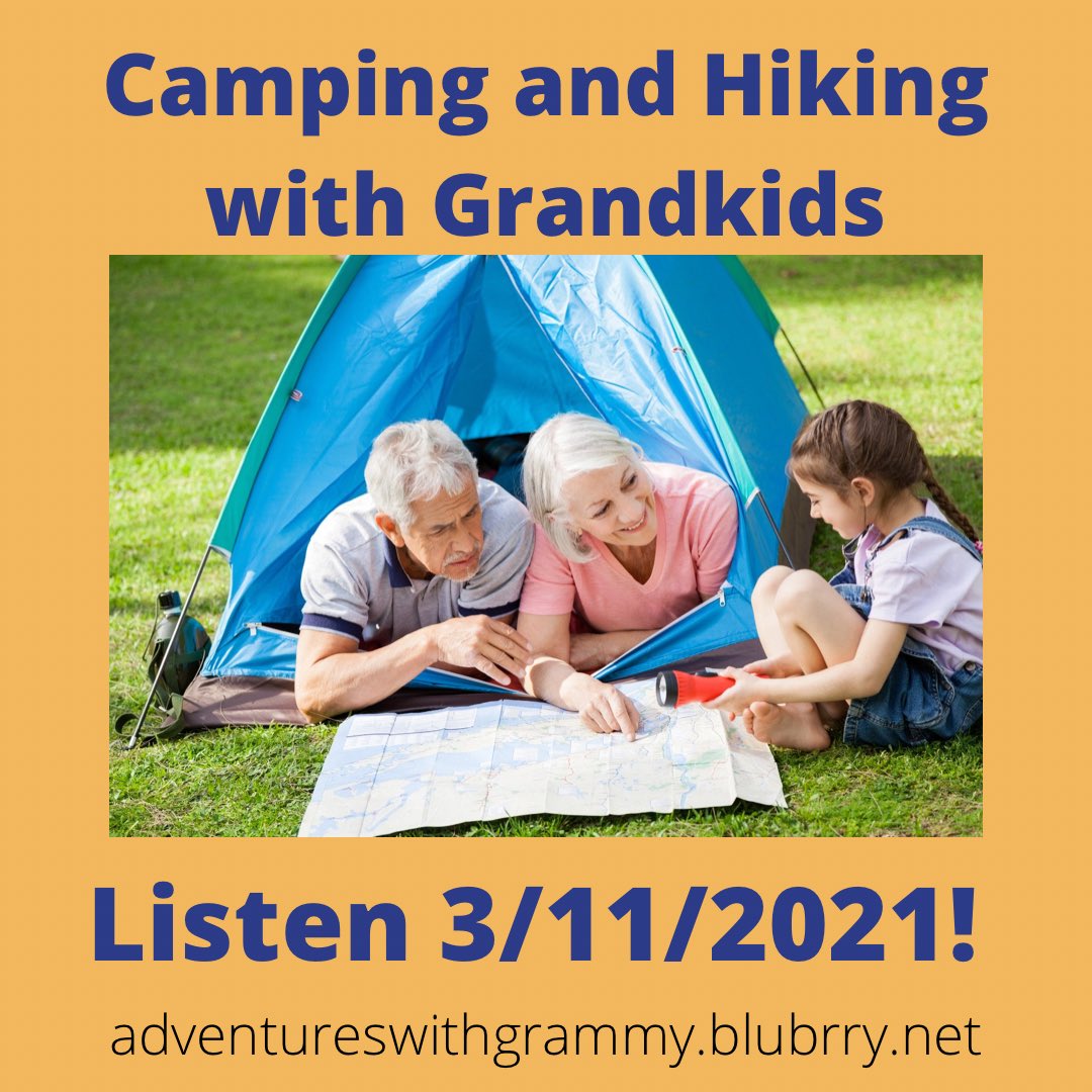 GrammyAdventure's tweet photo. Please listen, follow and share the podcast when it goes live! @donnabmckinney @PeggyBarthel #stresslesscamping #camping #hiking #hikingadventures #grandparents https://t.co/acLxCzbxph