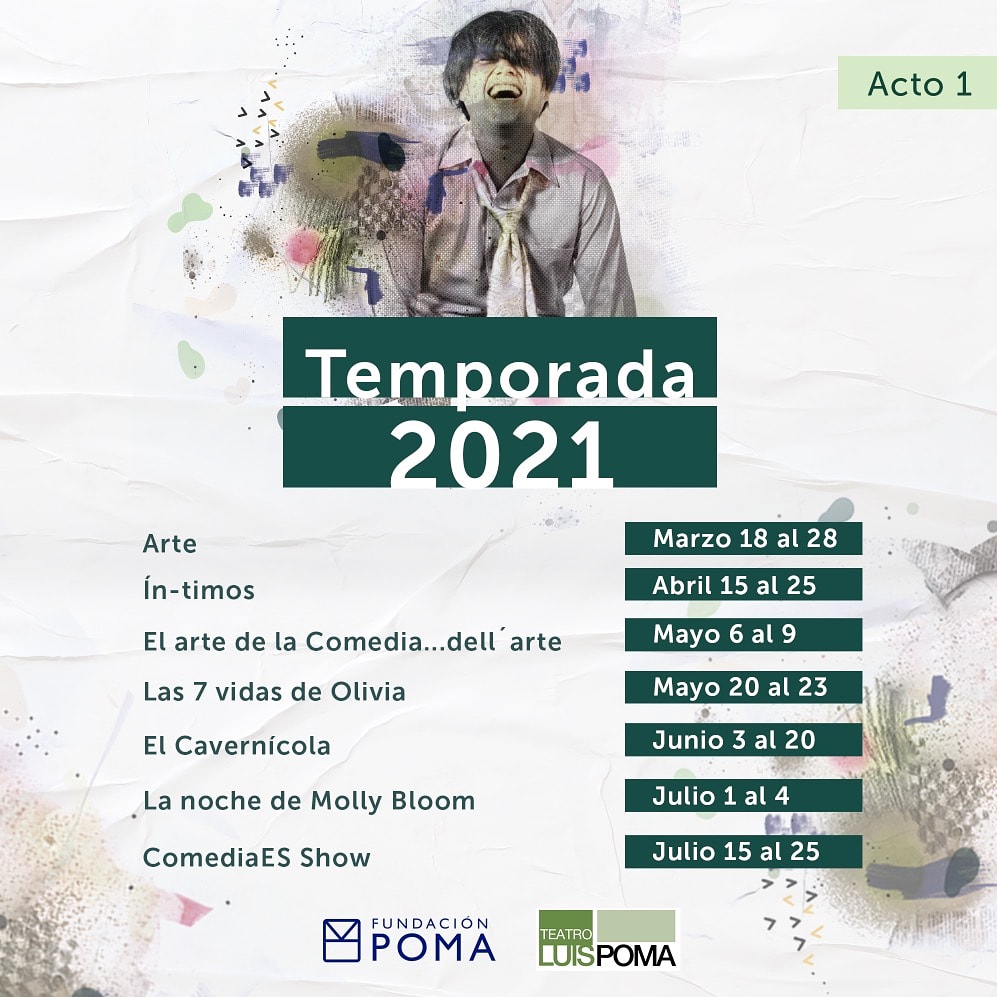 FER_ACTOR_'s tweet photo. Temporada 2021 - Acto 1
del 18 de marzo al 25 de julio.
Reencuéntrate con tus emociones, reencuéntrate con el teatro.
Aforo reducido, normas de bioseguridad y distanciamiento.
YA A LA VENTA https://t.co/8ktxFe2e10
Estoy en *ARTE* *EL CAVERNÍCOLA* *ComediaES SHOW*
#ElCaver https://t.co/82CuLDpL9g