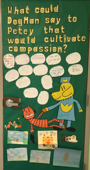 MrsBerlatsky's tweet photo. Presenting the winners of the Door Decorating Contest! #CultivatingCompassion #PeaceLoveLiteracy #VerdeReads #VerdeCares https://t.co/7UyklwVKDJ