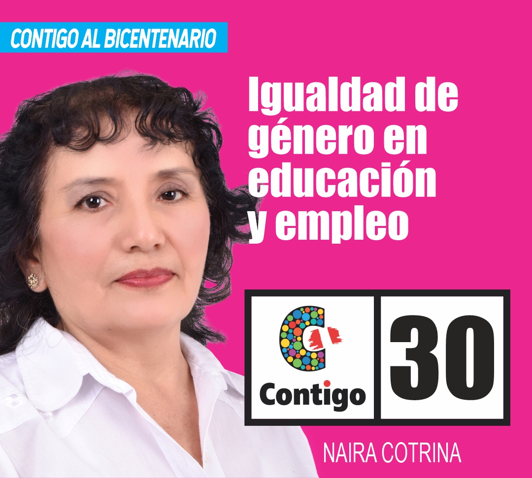 CONTIGO_pe's tweet photo. Naira Cotrina es nuestra candidata número 30 por Lima.
#ContigoalBicentenario
#Contigo https://t.co/hX3xCVn4nD