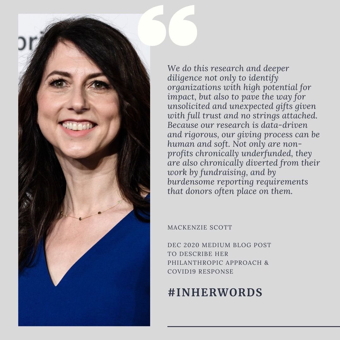 WomenStorySalon's tweet photo. Today, #StoryADay shines a 💡on #author &amp; #philanthropist @mackenziescott. Check out her #StoryCore, #OriginStory, #StorySurprise &amp; her unique giving approach #InHerWords!  #philanthropy #women #womeninphilanthropy #leadership #EqualityCantWait #GenderEquality #WomensHistoryMonth https://t.co/GZE4zFO8wj