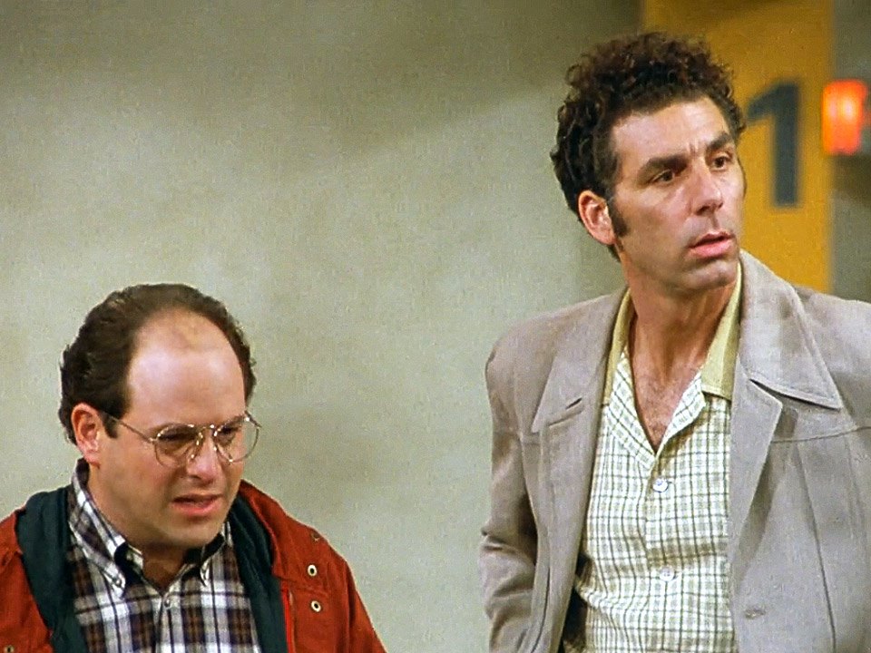Seinfeldism1's tweet photo. I can't carry a pen. I'm afraid I'll puncture my scrotum. #Seinfeld S03E06 - The Parking Garage https://t.co/EhdO1eedOq https://t.co/xL0yGVkXDl