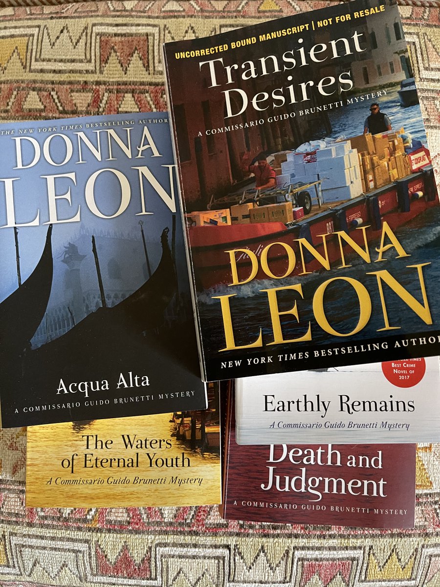 Donna Leon fans? #30 of the Guido Brunetti books is just out. Interviewing the diva of Venice on 3//13/21 at 11 Eastern via McIntyre's Books, fearrington.com for Zoom info.