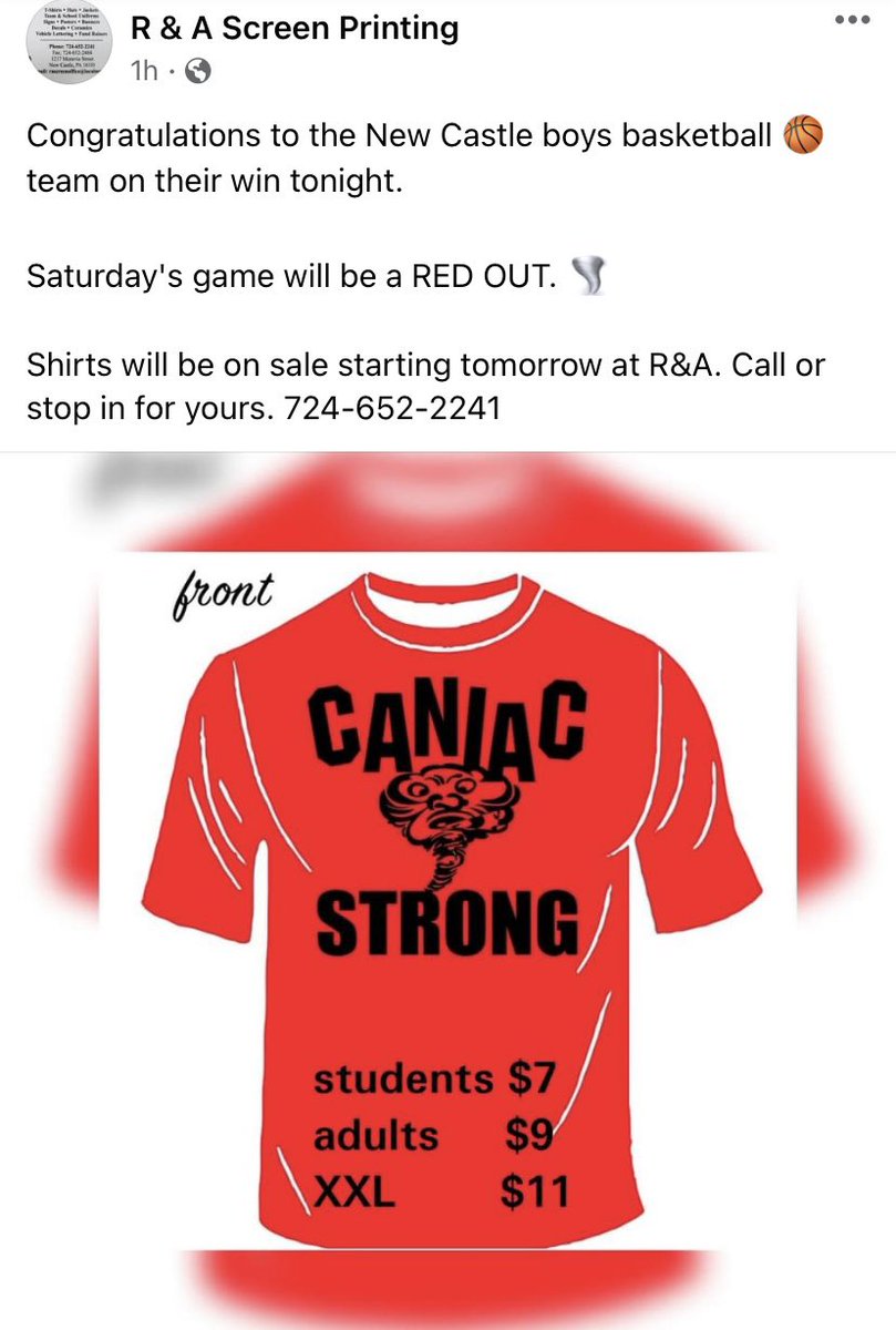 canes_cuz's tweet photo. ‼️ATTENTION FANS &amp; STUDENTS‼️
Saturday will be a RED OUT!!🔴🔴 
If you would like to order a shirt for Saturday, put an order in through R&amp;A OR contact @anna_blundo !!!! https://t.co/BkVgVt9L0Z
