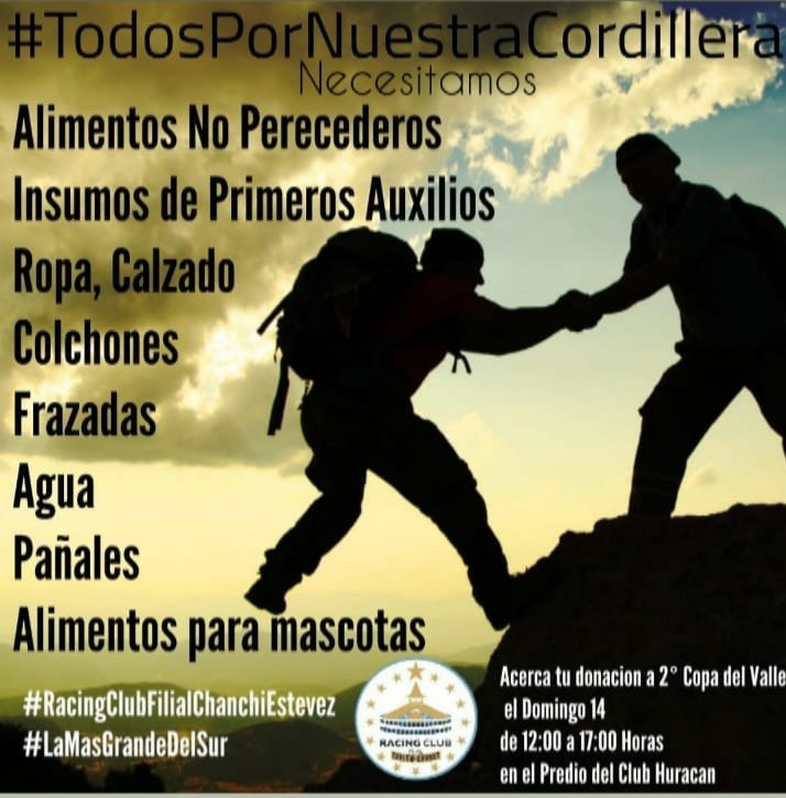 akd_macfut's tweet photo. @FilialesRacing @TrelewRacing @RacingClub @MACFUT 
#IncendiosComarcaAndina 
#PatagoniaBajoFuego 
#PatagoniaEnLlamas 
#IncendiosEnLaCordillera https://t.co/LHIymCBchH
