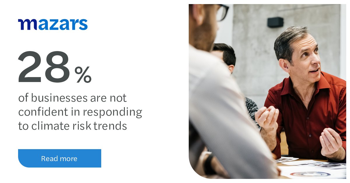 [#Csuite2020] Climate risk is bottom of the list of trends executives expect to have the biggest impact on their business in the near future, and the issue they are least confident to respond to. Find out more:
bit.ly/Csuite2020

#mazarsph #businessinsights