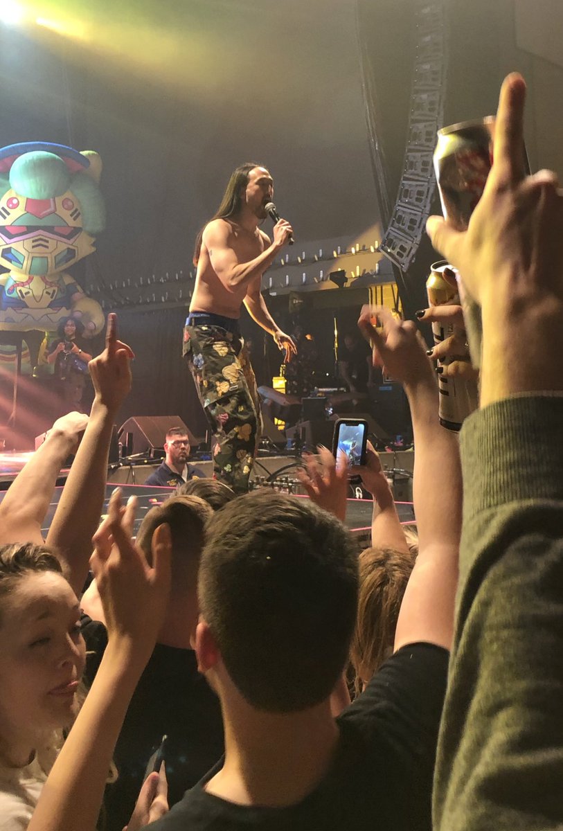 baughaw's tweet photo. #lastnormalphotochallenge Steve Aoki Pittsburgh Concert.  March 8th 2020. @steveaoki https://t.co/o0ZyxbQ0tg