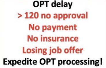 qzhai97's tweet photo. @USCIS SPEED UP APPROVING OPT EAD!!! @NAFSA @ACEducation @AILANational @SecMayorkas @DHSgov #optdelay #JUSTICE4OPT #F1optEadDelay https://t.co/SnlSkbkcCx