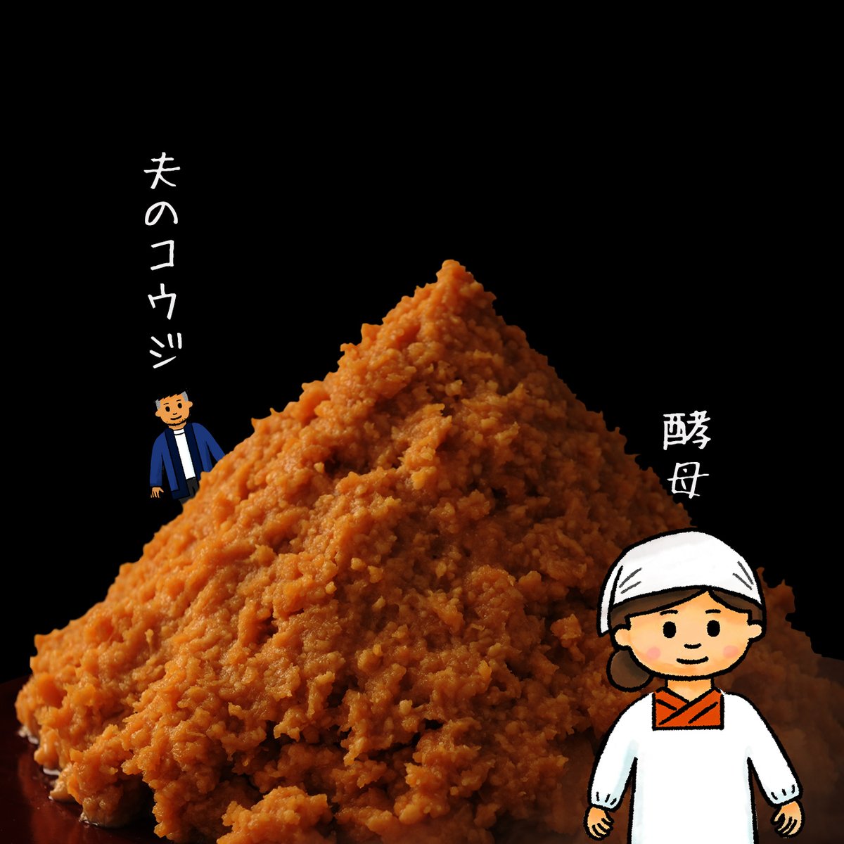 koubosan's tweet image. 「1いいねにつき、1酵母ふえる生味噌」

こんにちは酵母です。新しい味噌の山に引越してきました。

まだ１酵母ですが、1000酵母あつまると私たちを製品化してくれるそうです。皆様、どうぞよろしくお願いします。