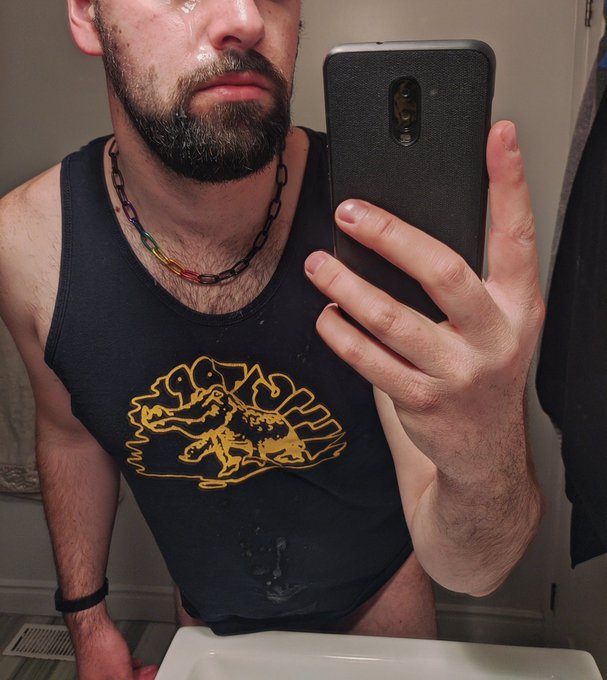 I made a bit of mess on my face last night... 💦😈  New video on onlyfans soon if you want to see how it<a href="/tag/leather"class="tags"><span>#leather</span></a><a href="/tag/bisexual"class="tags"><span>#bisexual</span></a><a href="/tag/xxx"class="tags"><span>#xxx</span></a><a href="/tag/nsfw"class="tags"><span>#nsfw</span></a><a href="/tag/nippleclamps"class="tags"><span>#nippleclamps</span></a><a href="/tag/hairychest"class="tags"><span>#hairychest</span></a>