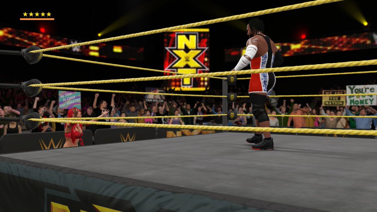 floydbanks2k26's tweet photo. Guy Harris gains a manager in @natalieevamarie in
@WWENXT. Eva is on the verge of taking the #2KPlayer to the #NXTTitle. Thanks to a #5StarMatch, we see a brand new #Number1Contender.
#XboxOne #WWE2K16 #XboxShare #CAW #NXT #MyCareer https://t.co/lj4eZRHkhR