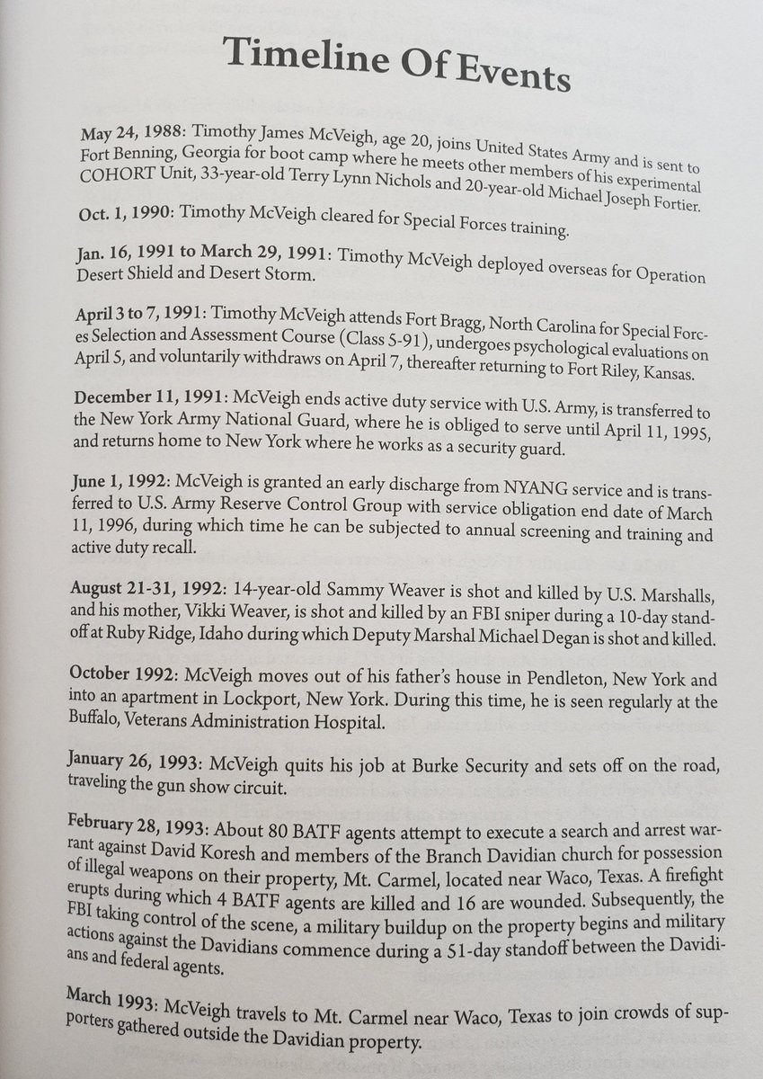 For those unfamiliar, here's an overview of the timeline of relevant events leading up to, and through, the bombing of the Alfred P. Murrah Federal Building in Oklahoma City, OK on April 19, 1995.