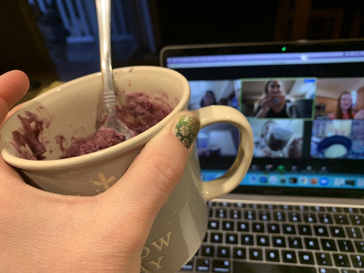 Tonight, our Highlander Virtual students participated in our Bake With Me: Mug Cake edition. It tasted amazing!