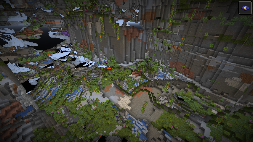 をちゃわん スナップショット21w10aが配布 スペクテイターモードで潜ってみた ラッシュケイブ もう既存の地下の光景とはかけ離れててすげえな 2枚目が暗視あり 3枚目は同じアングルで暗視なし ウーパールーパーはまだ自然スポーンしないので