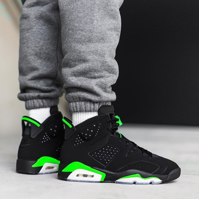 air jordan 6 electric green release date