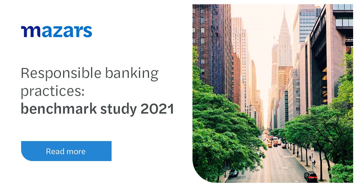 [#FinanceForGood] Global financial institutions are making impressive progress on sustainable finance. Find out more in our second benchmark study of responsible banking practices: bit.ly/3rBaV4T

#banking #sustainability #mazarsph