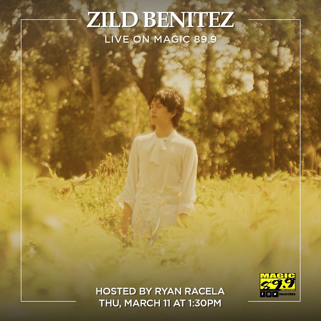 Magic899's tweet photo. Ever felt like driving to Kyusi and listening to your favorite local artists on the way? 🚗 Well, we gotchu fam! Joining us today, we've got @zildbenitez sharing it all with our very own @_ryanracela, on Today's Best Music, we're Magic 89.9! 🌟 https://t.co/3En9vZaG8R