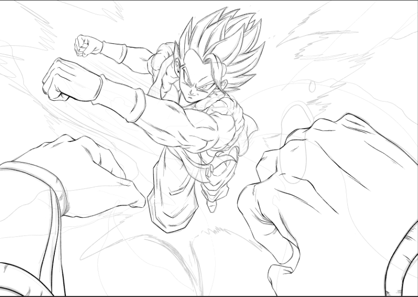 todays warmup drawing ^^ #gogeta 