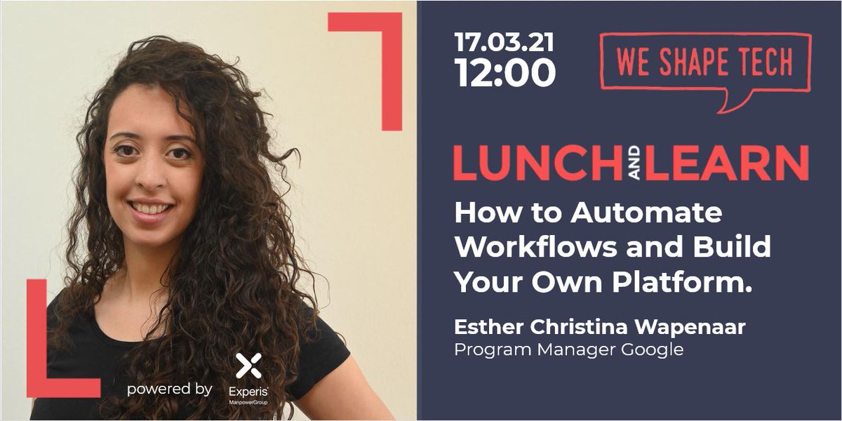 WeShapeTech's tweet photo. How to automate workflows and build your own platform? Learn in our webinar on March 17th! - https://t.co/pYHuH2swoJ https://t.co/G9o6iR9EqL