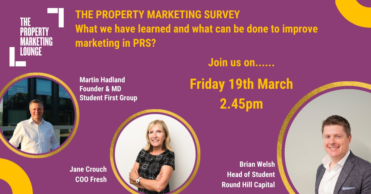 Join Martin Hadland from @SFGroup_UK on March 19th for a discussion about the impact of marketing, the power of brand and the future of marketing in #pbsa, #btr, #coliving. Register for our free webinar today: zoom.us/webinar/regist…

#marketing #marketingstrategy #property