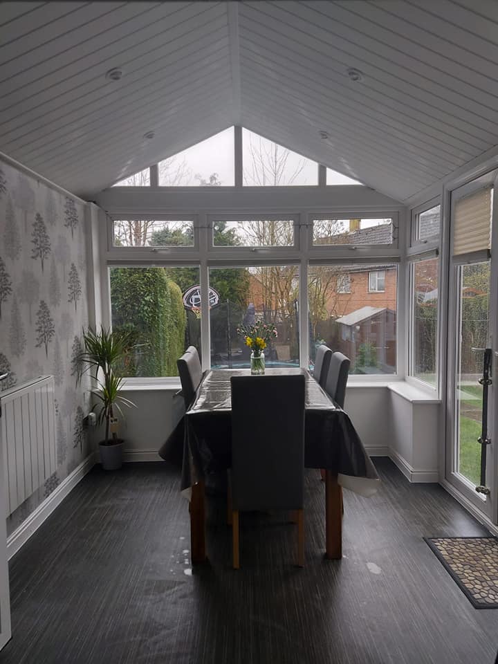 FISWindows's tweet image. Lovely makeover for this #Suffolk #Conservatory the glass roof has been insulated and internally cladded to give it a much warmer and modern feel!