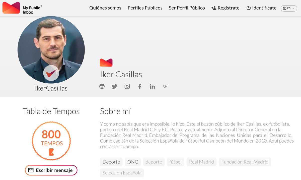 ¡Qué grande que estés por aquí <a href="/IkerCasillas/">Iker Casillas</a> ! Móstoles Power en #MyPublicInbox mypublicinbox.com/IkerCasillas
