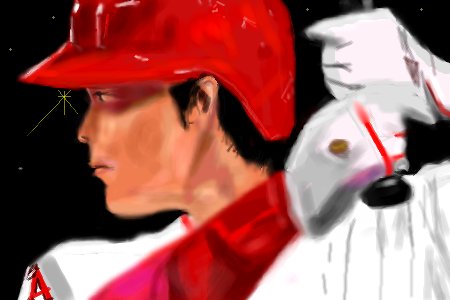 大谷 翔平 イラスト 7260 大谷 翔平 イラスト 7260