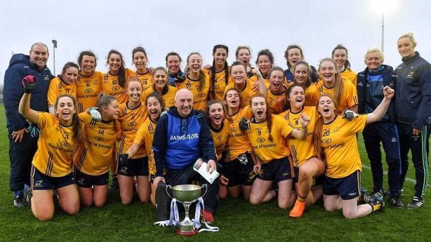 DCUDocEirGAA's tweet photo. On this day 2018... A star studded 
@DCU side captained by @MoloneyAishling landed the @LadiesHEC O’Connor Cup in thrilling fashion in Abbotstown with a 2-12 to 0-17 win over UL. #OnThisDay https://t.co/J3HDB6rPab