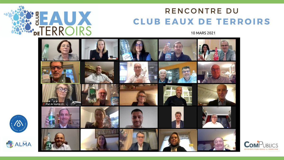💧Très belle 2nde rencontre du Club #EauxdeTerroirs:

À l'honneur, les #eauxminérales de #SaintAmand, <a href="/BadoitFR/">Badoit France</a> &amp; <a href="/EauMontRoucous/">Eau Mont Roucous</a>, 3 de nos 88 sources en France

Merci aux parlementaires, maires, chefs, sommelier, minéraliers pr ces témoignages sur le #goût &amp; le #terroir des eaux