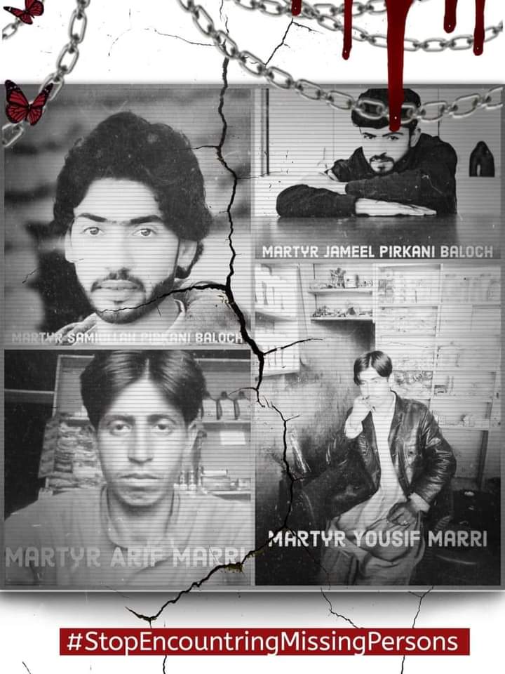 BLM urges all human rights activists, including the United Nations, to take a close look at the ground realities of Balochistan and take action against Pakistan’s war crimes.
#StopEncountringMissingPersons